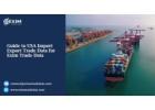 Guide to USA Import Export Trade Data for Exim Trade Data