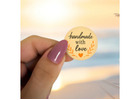 Handmade with Love Stickers for Packaging | StickerJet