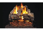 Buy 16" Burnt Rustic Oak Vented Gas Log Set