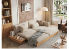 Luxury Modern Solid Wood Sofa Bed – Durable, Sustainable & Perfect for Small Spaces