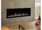 Shop 48" Linear Direct Vent Gas Fireplace with Floor Lighting