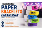 Paper Bracelets for Events - Custom Event Identification Bands