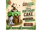 Adorable Safari Animal Cake for an Unforgettable Birthday