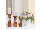 Buy a Wooden Pillar Candle Holder for Elegant Home Décor – Perilla Home