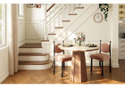 Modern Scalloped Edge Round Dining Table with Sintered Stone Top & Sculptural Pedestal Base
