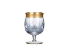 Jessie Crystal Cognac Glasses with Gold Detailing Set