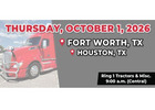 Upcoming Tractors & Misc Auction in Fort Worth / Houston, TX, Oct 2026