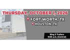 Online Trailers Fort Worth / Houston, TX, Oct. 2026