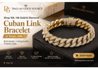 Shop 10k, 14k Gold & Diamond Cuban Link Bracelet in Texas, USA – DallasGoldSource