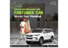 Fortuner booking for wedding price in jaipur