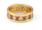 Radiant in Rubies: Mogul Diamond Band with Rubies