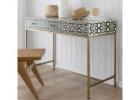 The Beauty of Bone Inlay Console Tables for Elegant Living